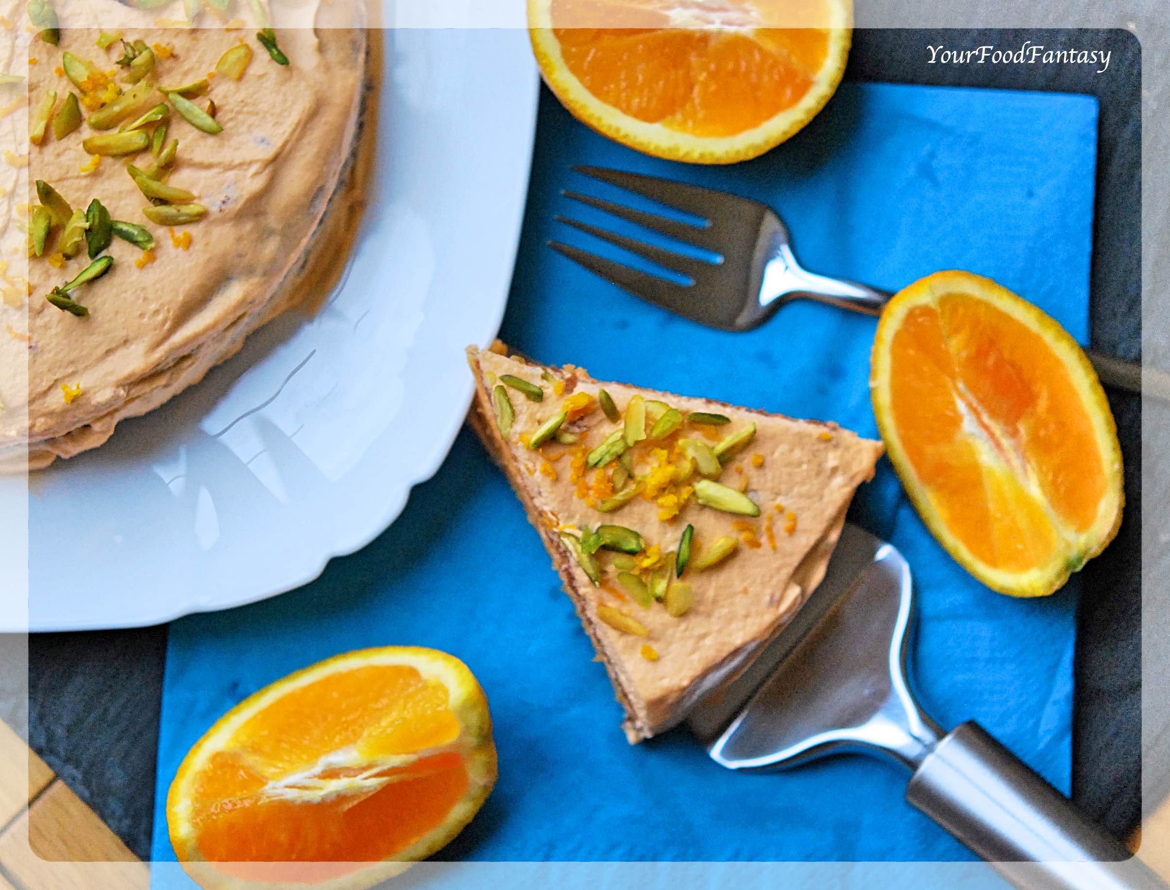 Homemade Orange Pistachio Cake | YourFoodFantasy