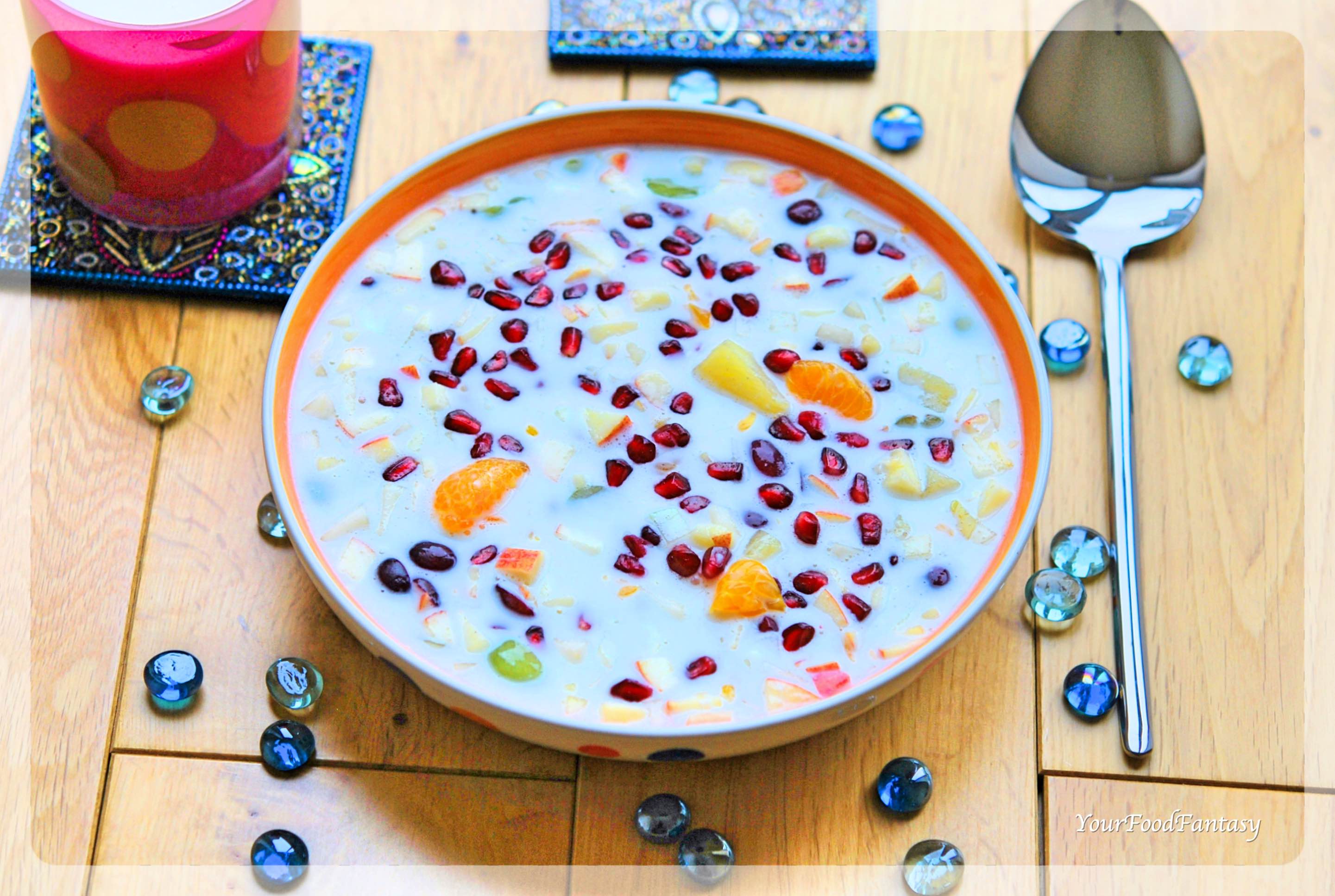 Mixed Fruit Raita Recipe | Raita Recipes | YourFoodFantasy.com