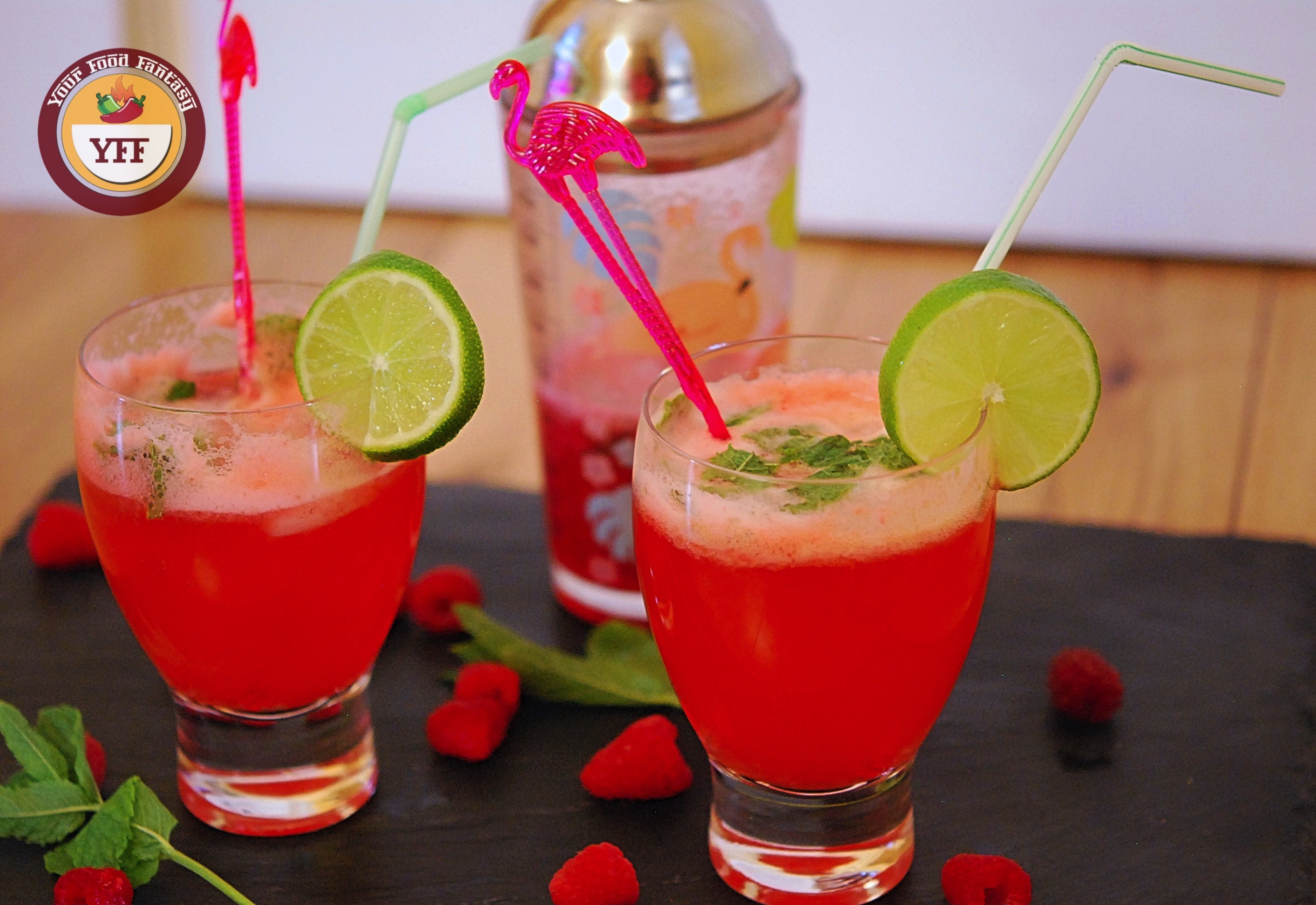 Raspberry Mojito Mocktail | YourFoodFantasy.com