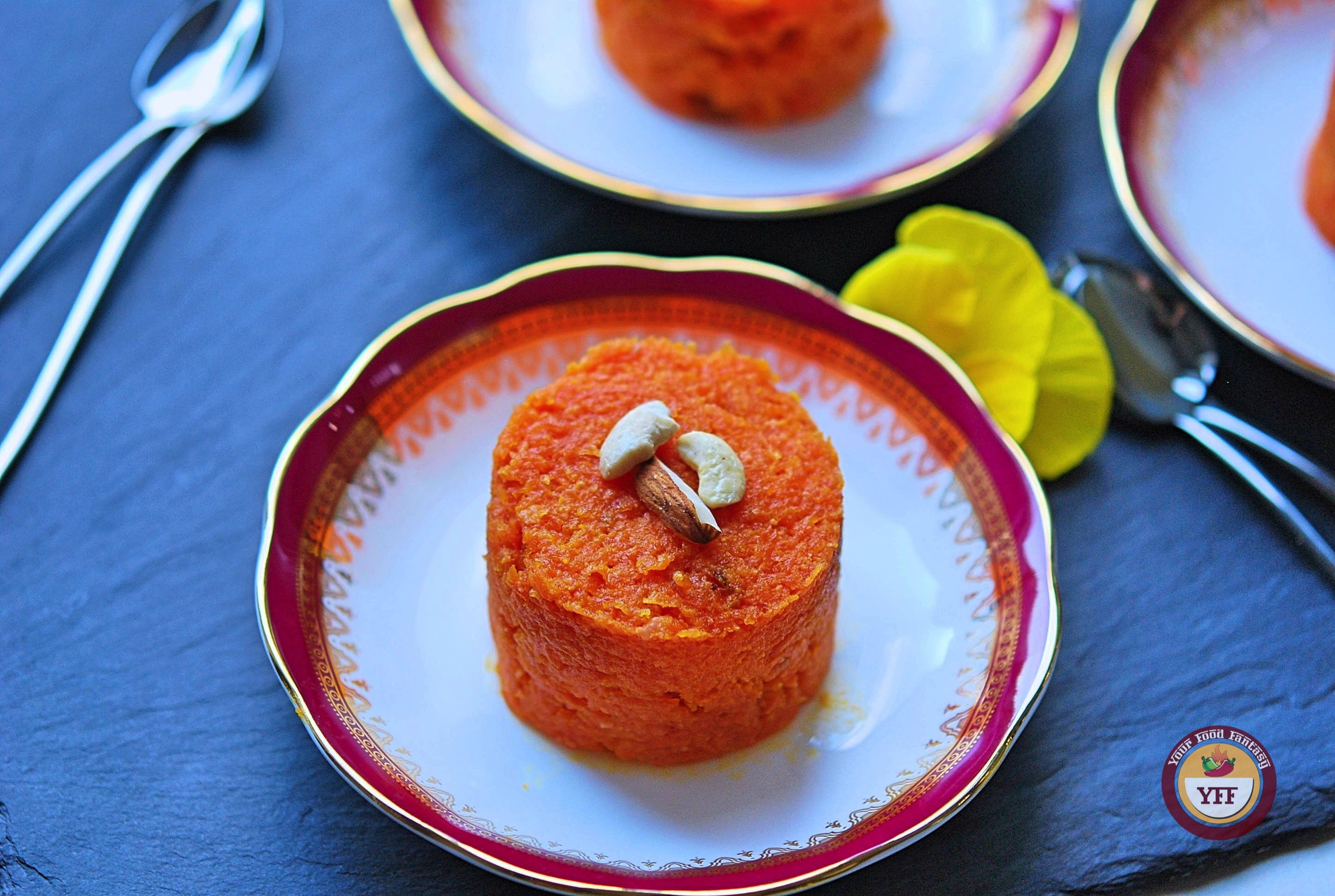 Gajar Ka Halwa | Traditional Indian Carrot Pudding Recipe | YourFoodFantasy.com