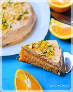 Orange Pistachio Cake Homemade Recipe | Your Food Fantasy