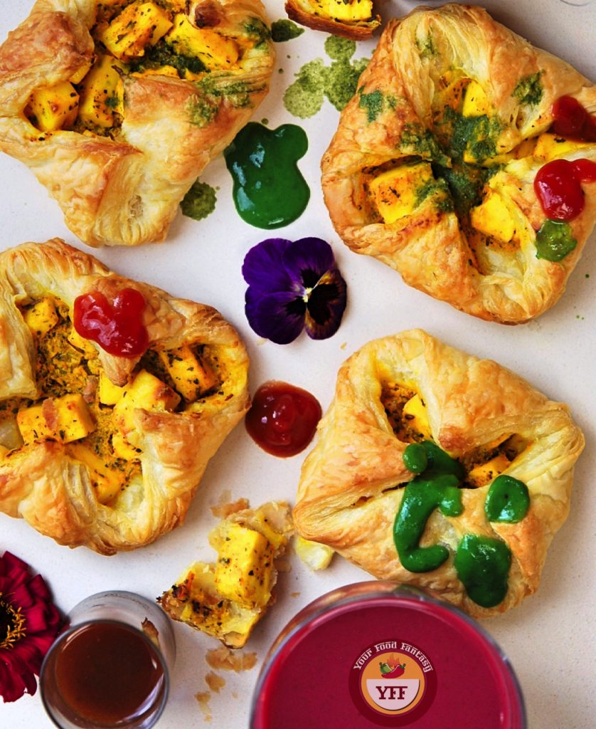 Paneer Tikka Pockets | Paneer Tikka Parcels | Paneer Recipes - Your Food Fantasy