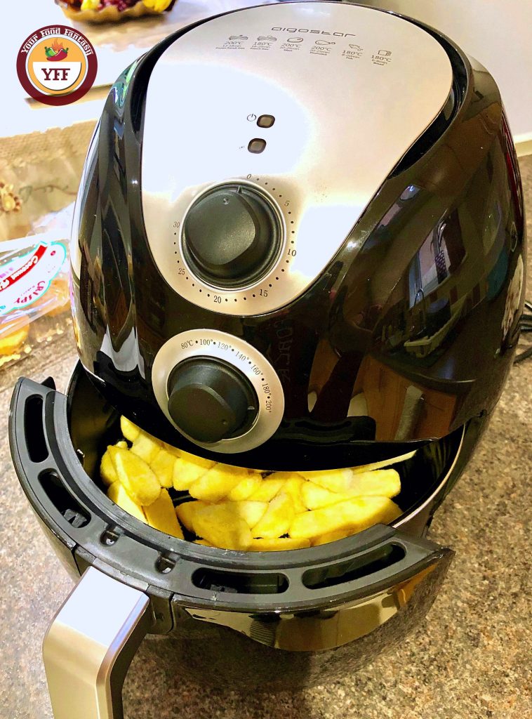 Fries being made in Air Fryer | YourFoodFantasy.com