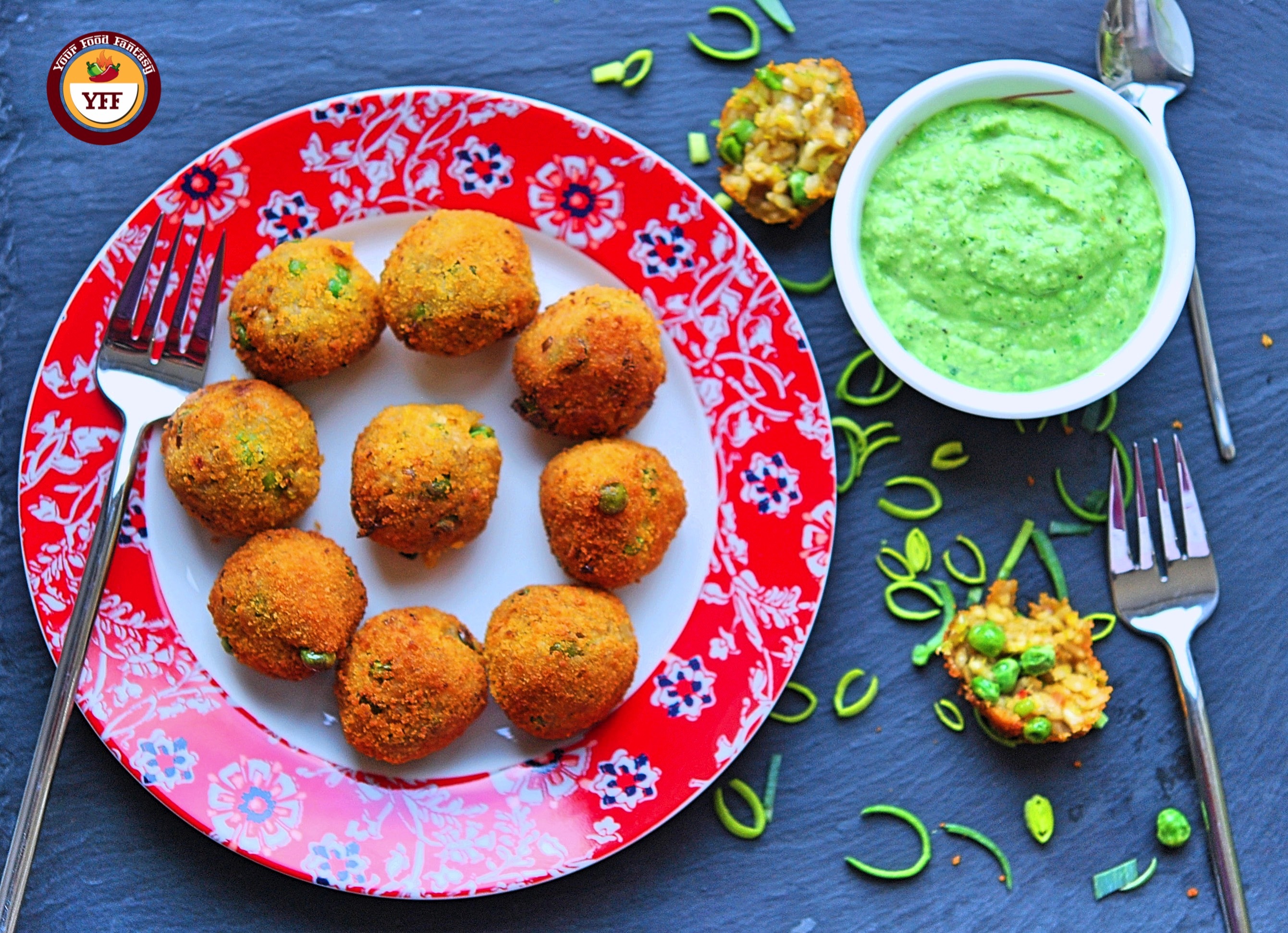 Vegan Leek and Pea Aranchini | Leek Recipes | Your Food Fantasy