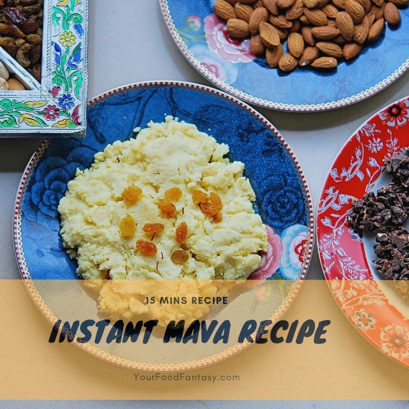 Instant Mava Recipe using Milk Powder