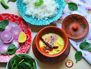 Spinach Recipes -Palak Kadhi Recipe | Your Food Fantasy