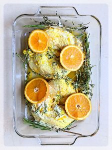 Topping up the oven tray with Orange slices | Your Food Fantasy