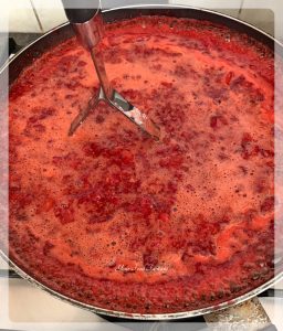 Making of Raspberry Strawberry Jam at home