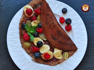 Fruit based Chocolate Dosa-Crepes | Your Food Fantasy
