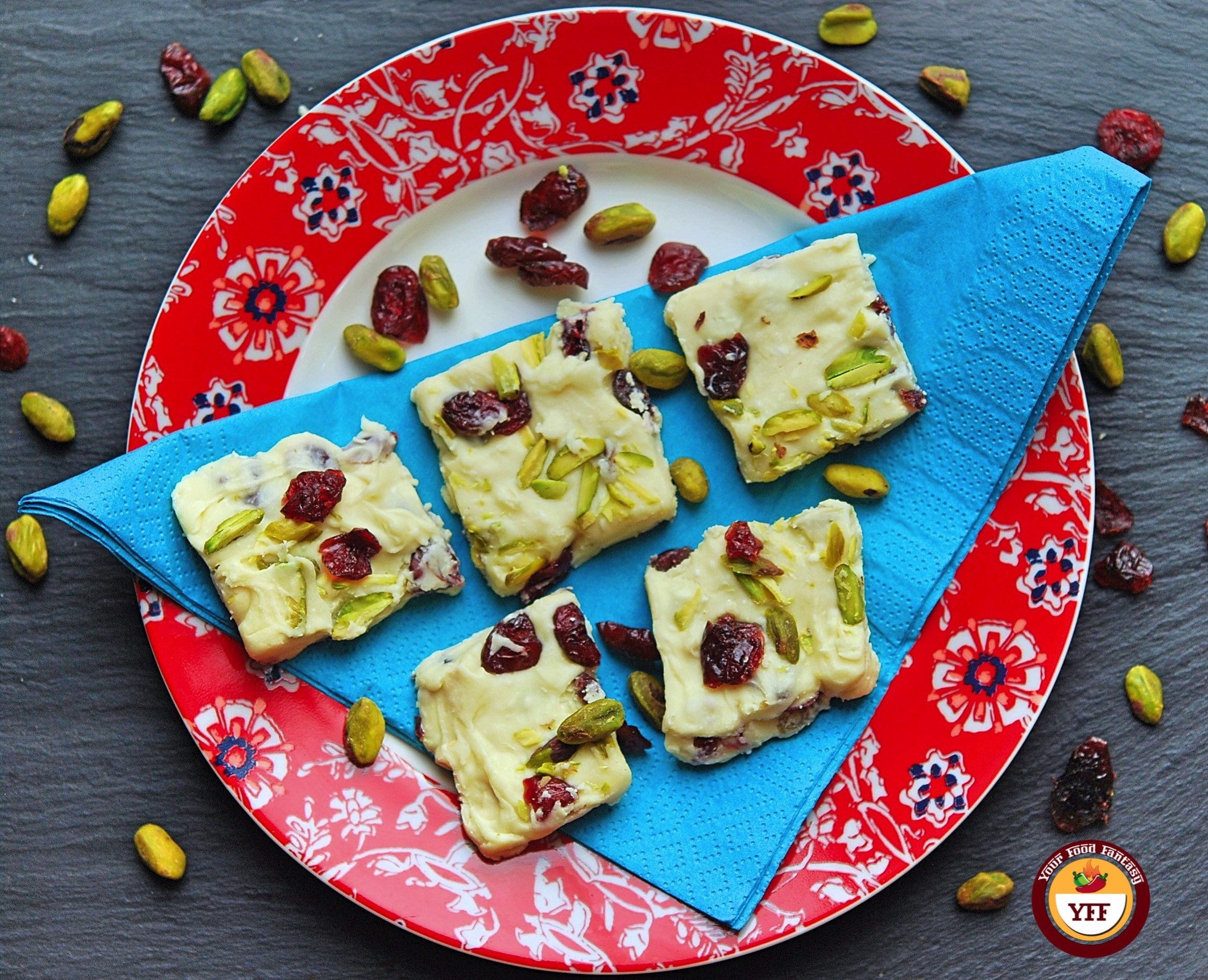 White Chocolate Cranberry Fudge Recipe | Your Food Fantasy