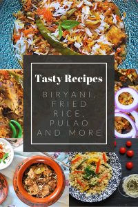 How to make various types of rice dishes, biryani, pulao, pilaf, fried rice, risotto, etc