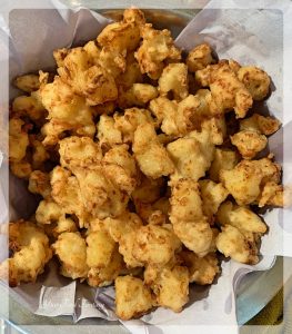 Second time deep fried cauliflower florets - Gobi Manchurian Recipe