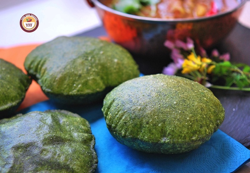 Spinach - Palak Ke Poori Recipe | Your Food Fantasy