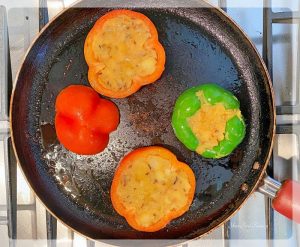 Shallow Frying Stuffed Capsicums on Tawa - Your Food Fantasy