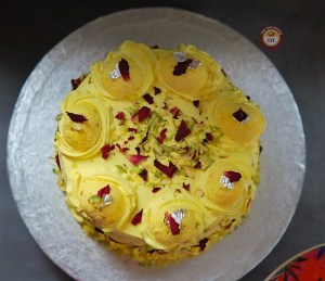 How to make eggless rasmalai cake