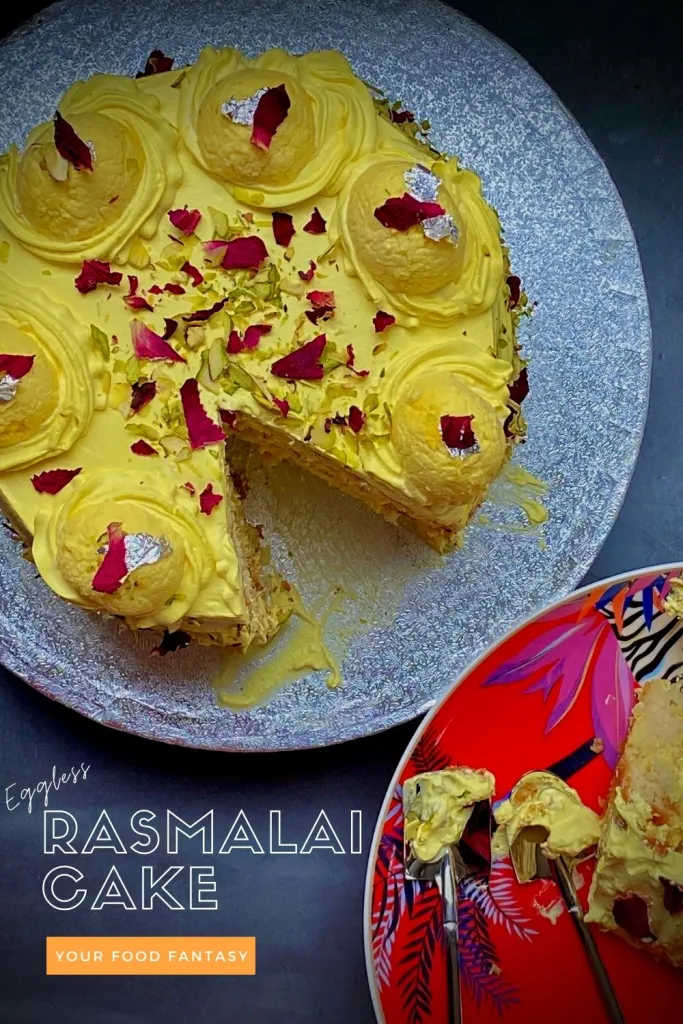 Rasmalai Cake Recipe - Eggless Cake