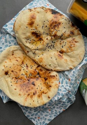 Instant Paneer Stuffed Naan