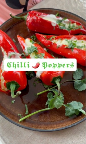 Air fried Chilli Poppers Recipe