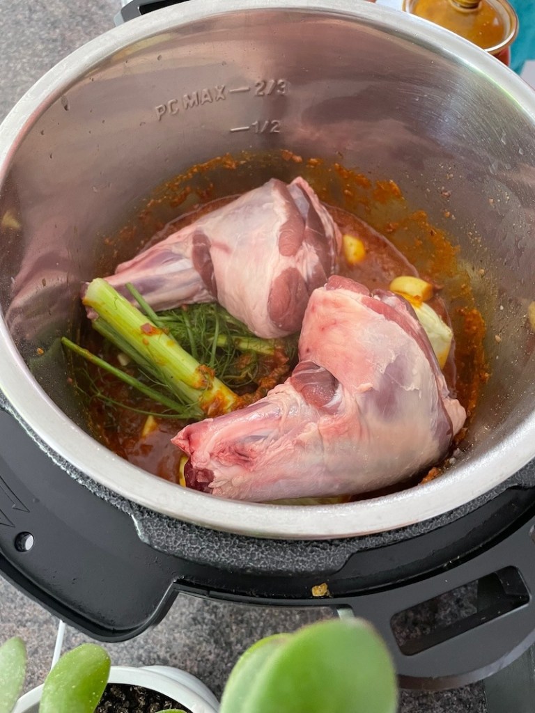 Lamb Shank Recipe with fresh fennel bulbs